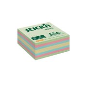 Samolepiaca kocka 76x76mm lesný mix pastelových farieb 400 lístkov