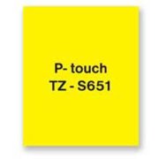 Samolepiaca páska Brother TZe-S651 24 mm žltá/čierna