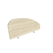 Paraván Hobis na hranu stola, oblý, 80 cm, agát