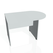 Doplnkový stôl Gate, 120x75,5x80 cm, sivá/sivá