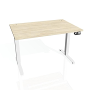 Pracovný stôl Motion, PO, 3S, 140x61 - 128x80 cm, agát/biela
