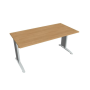 Pracovný stôl Cross, 160x75,5x80 cm, dub/kov