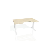 Pracovný stôl Motion Ergo, ZO, 3S, 140x61-128,x90 cm, agát/biela