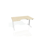 Pracovný stôl Motion Ergo, ZO, 2S, 180x70,5-120,5x90 cm, agát/biela