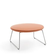 Taburet Chic Lounge, nohy Metallic, látka Synergy LDS 73