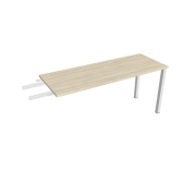 Pracovný stôl Uni, reťaziaci, 160x75,5x60 cm, agát/biela