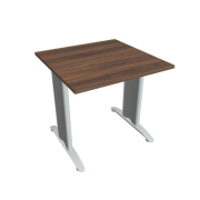 Rokovací stôl Flex, 80x75,5x80 cm, orech/kov