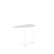 Doplnkový stôl bez nohy BASIC, 120x2,2x60cm, biela