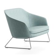 Jednokreslo Rona, š. 75 cm, modrá Bombay 57