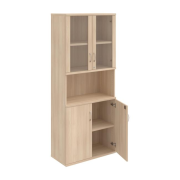 Policová skriňa Strong, zámok, 80x192x40 cm, agát/agát