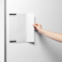 Magnetický držiak dokumnetov DURABLE rPET A4 , zasúvateľný, transparentný, 5 ks