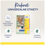 Etikety univerzálne kruhové 20mm Avery A4 10 hárkov