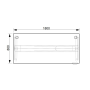 Pracovný stôl RUN, ZO, 3S, 180x64,5-130,5x80 cm, buk/biela