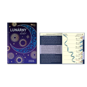 Mini diár A6 týždenný - Lunárny diár