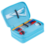Peračník GIMBOO 3-zipsový plný, Stavebné kocky, modrý