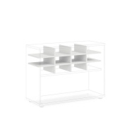 Priehradka do niky BASIC, otvorená, 96,2x35,3x32,7cm, biela