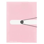 Plastový obal s gumičkou Herlitz rose